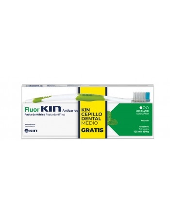 FLUORKIN PASTA MENTA 125ML+CEP KIN MEDIO