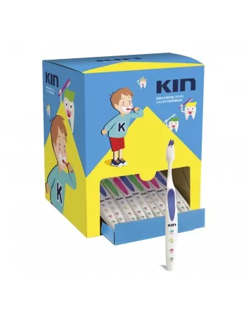 KIN ENFANTS BROSSE À DENTS DANS UN SAC. BOÎTE DE 36