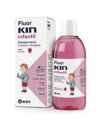 FLUORKIN INFANTIL FRESA ENJ. 500 ml